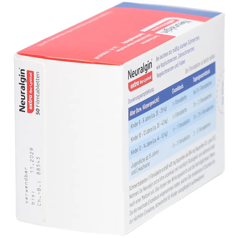 shopapotheke Neuralgin® extra Ibu Lysinat Filmtabletten Kauf eins, bekomm eins gratis