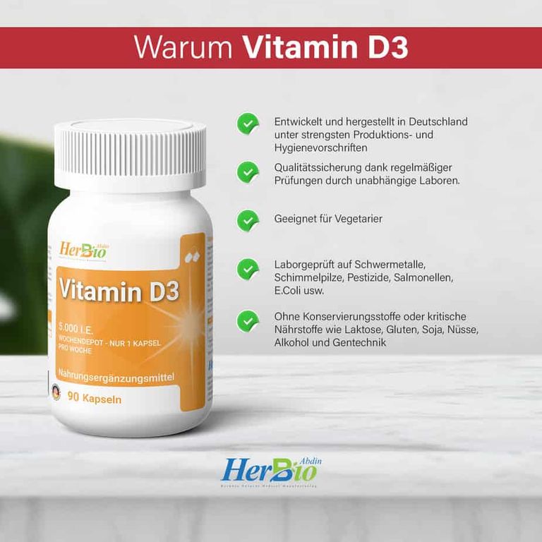 shopapotheke HerbBio Vitamin D3 5000 I.E Tiefpreis