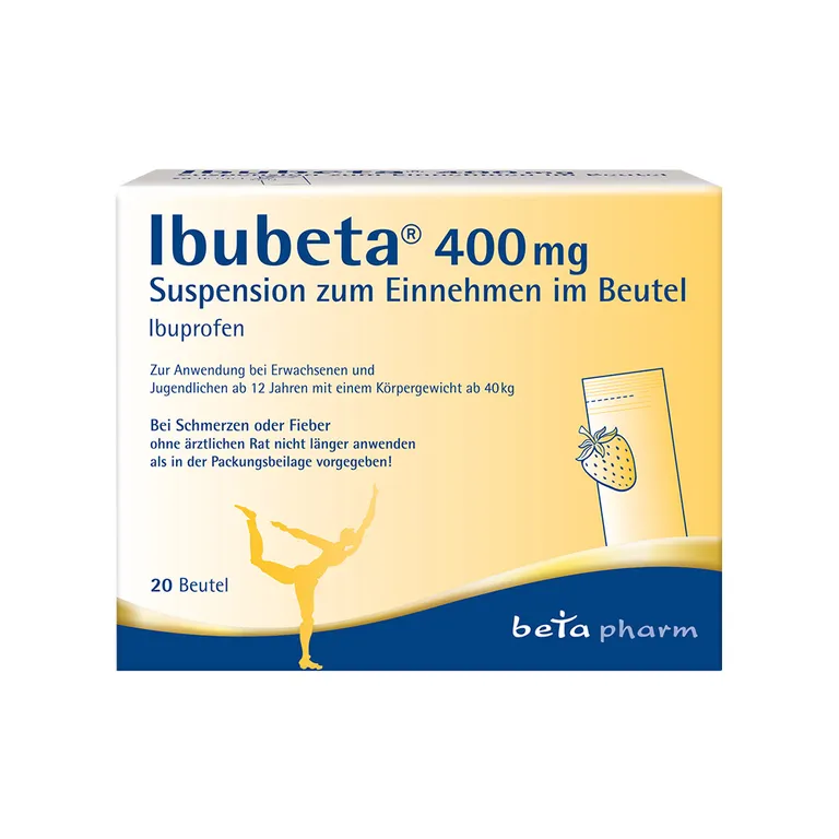 shopapotheke Ibubeta® 400 mg Suspension zum Einnehmen im Beutel Letzte 3 Tage
