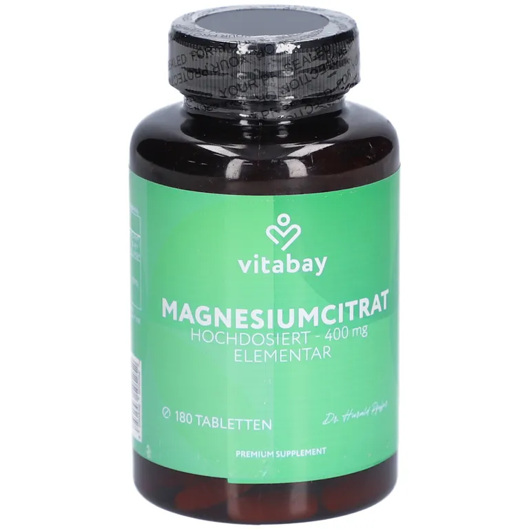 shopapotheke Vitabay Magnesiumcitrat – Hochdosiert 400 mg Elementar JETZT KAUFEN