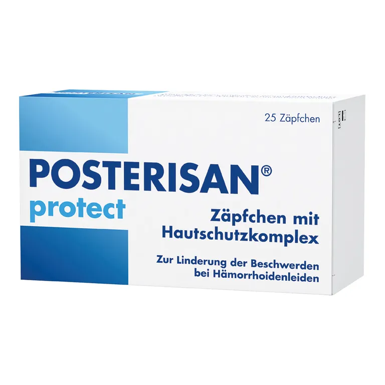shopapotheke Posterisan protect Hämorrhoidenzäpfchen bei Reizungen als Hautschutz und zur Prophylaxe 20 Stk 50% Rabatt mit kostenlosem Versand