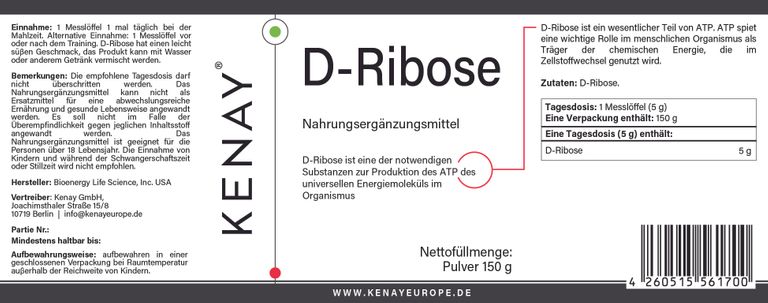 shopapotheke D-Ribose KENAY® Angebote