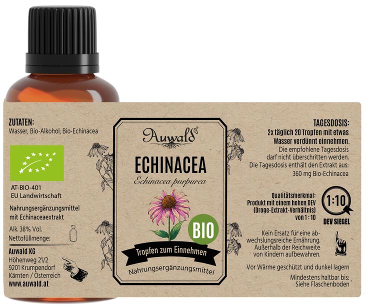 shopapotheke Auwald - Echinacea Tinktur (Extrakt Tropfen Auszug) Hotsell
