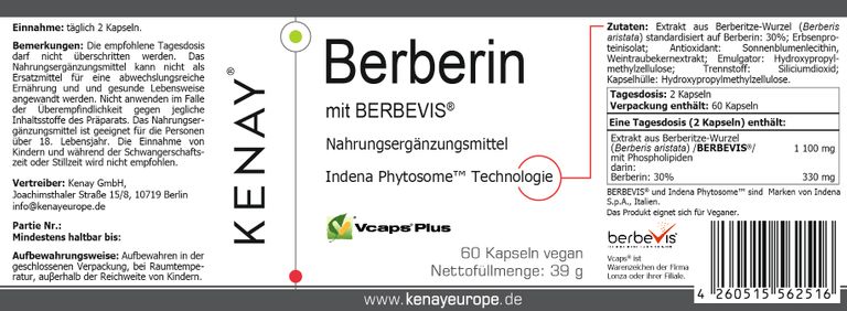 shopapotheke Berberin mit Berbevis® KENAY® Black Friday
