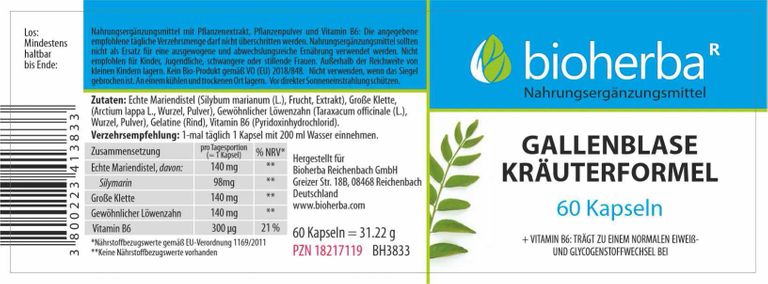 shopapotheke Gallenblase Kräuterformel Kapseln Top Angebot
