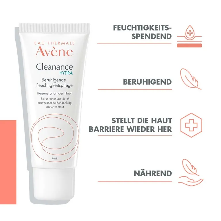 shopapotheke Avène Cleanance Hydra beruhigende Feuchtigkeitspflege - bei dermatologischer Behandlung von Akne Hotsell