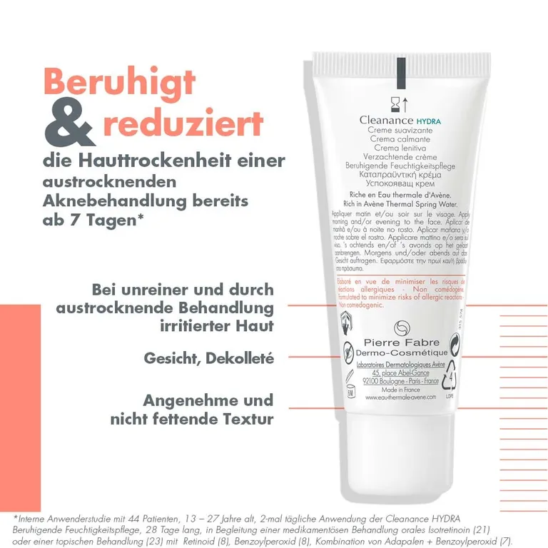 shopapotheke Avène Cleanance Hydra beruhigende Feuchtigkeitspflege - bei dermatologischer Behandlung von Akne Hotsell