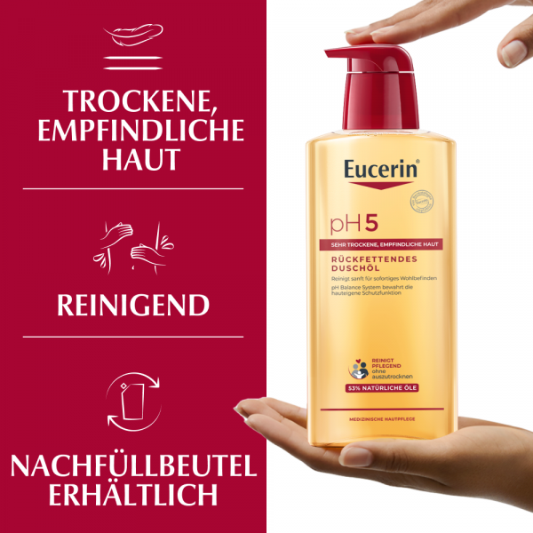 bodyguardapotheke EUCERIN pH5 Duschöl empfindliche Haut m.Pumpe Fabrikverkauf