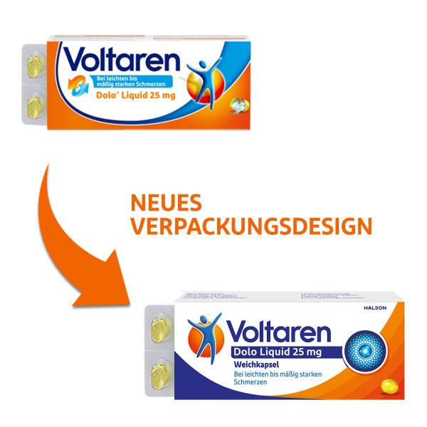 bodyguardapotheke VOLTAREN Dolo Liquid 25 mg Weichkapseln Fabrik Onlineshop