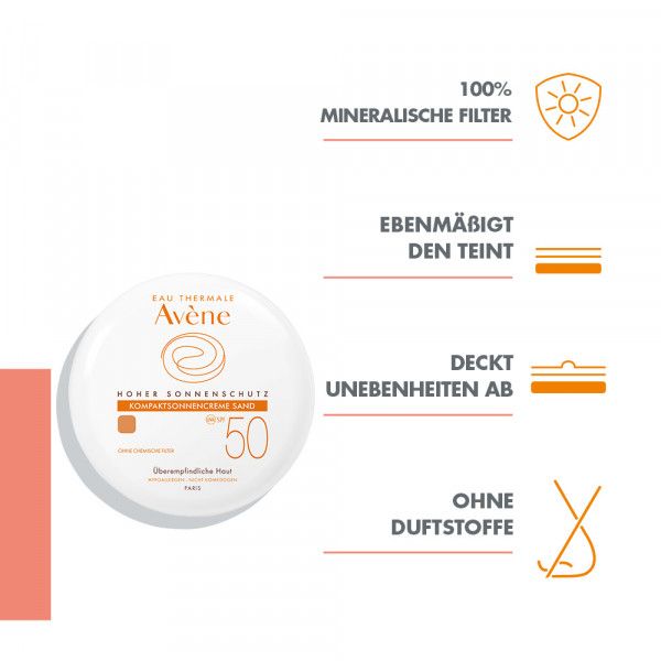 bodyguardapotheke AVENE Kompaktsonnencreme SPF 50 sand 2010 Super Rabatt