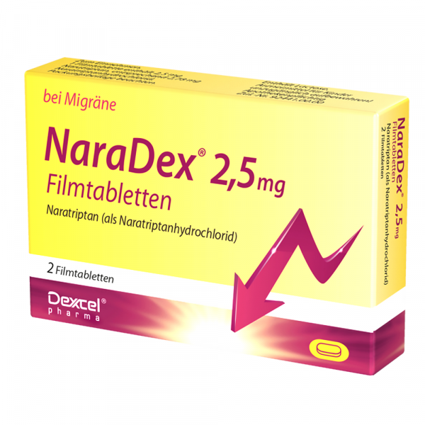 bodyguardapotheke NARADEX 2 5 mg Filmtabletten Naratriptan bei Migräne Fabrikladen