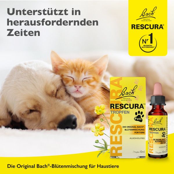 bodyguardapotheke Bach RESCURA® Pets Tropfen 10ml Kostenloser Versand