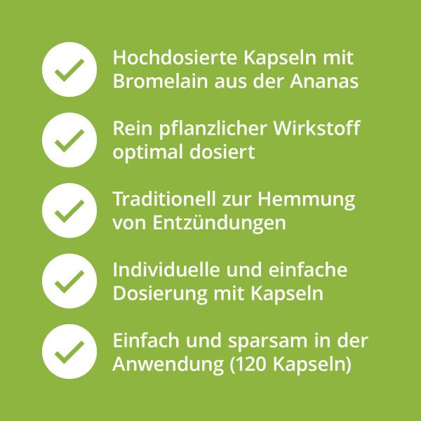 bodyguardapotheke BROMELAIN 500 mg hochdosiert magensaftresist.Kaps Fabrikpreis