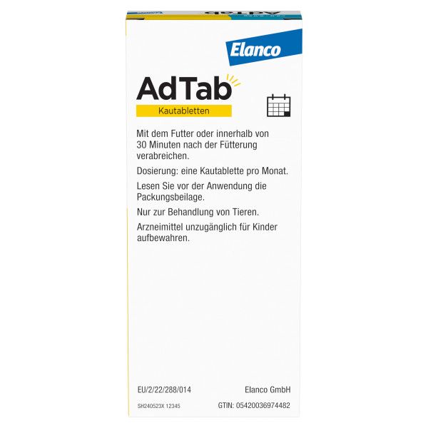 bodyguardapotheke ADTAB 48 mg Kautabletten für Katzen >2-8 kg Osterangebot