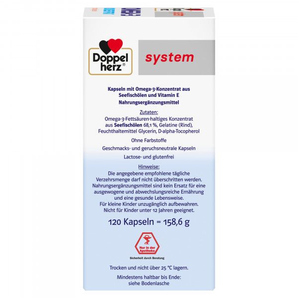 bodyguardapotheke DOPPELHERZ Omega-3 Konzentrat system Kapseln Bis zu 65% Rabatt