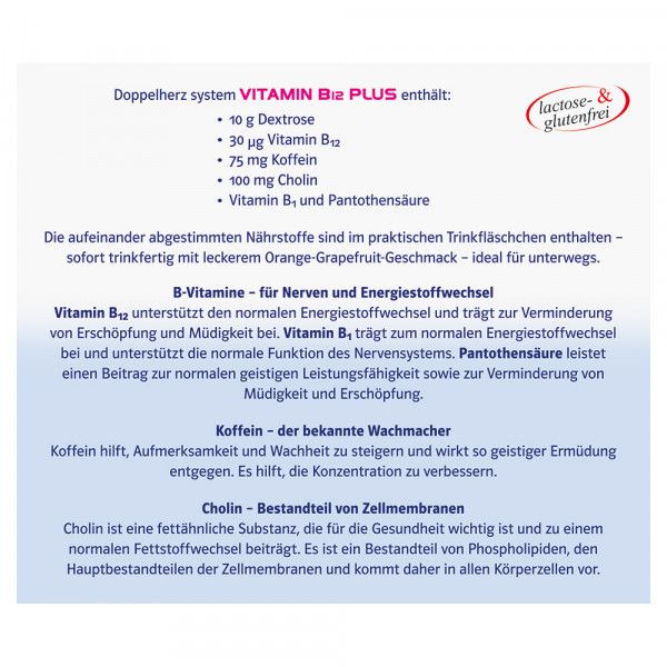 bodyguardapotheke DOPPELHERZ Vitamin B12 Plus system Trinkampullen Black Friday Preise