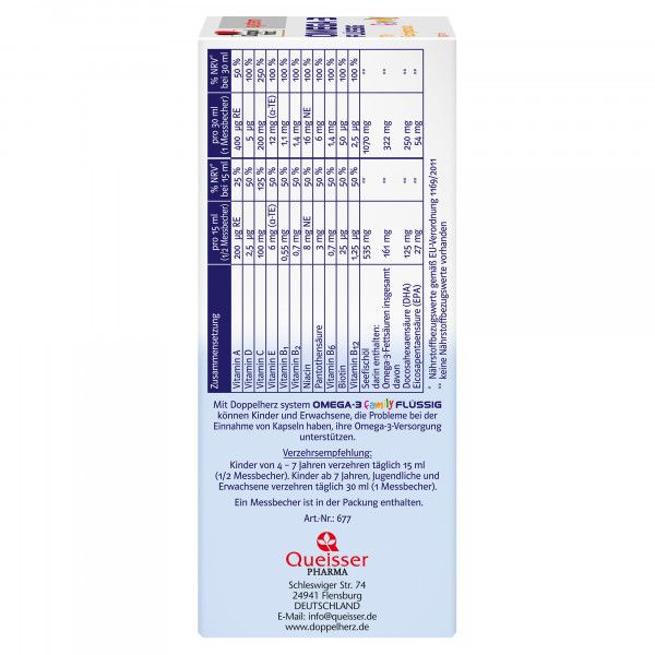bodyguardapotheke DOPPELHERZ Omega-3 flüssig family system Günstiger Verkauf