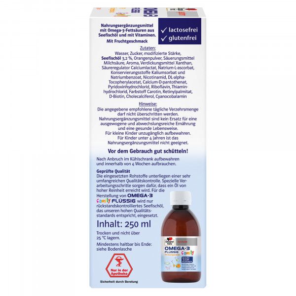 bodyguardapotheke DOPPELHERZ Omega-3 flüssig family system Günstiger Verkauf