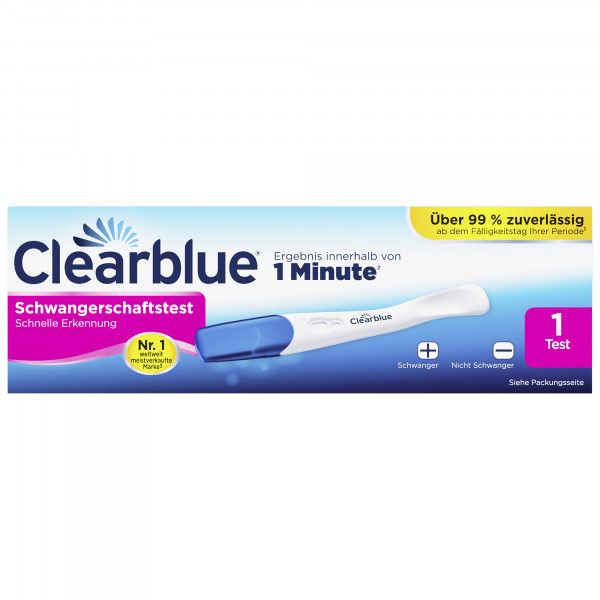 bodyguardapotheke CLEARBLUE Schwangerschaftstest schnelle Erkennung Exklusivangebot