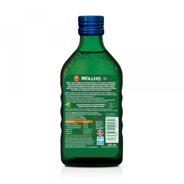 bodyguardapotheke MÖLLER'S Omega-3 Kids Fruchtgeschmack Öl Valentinstagsangebot