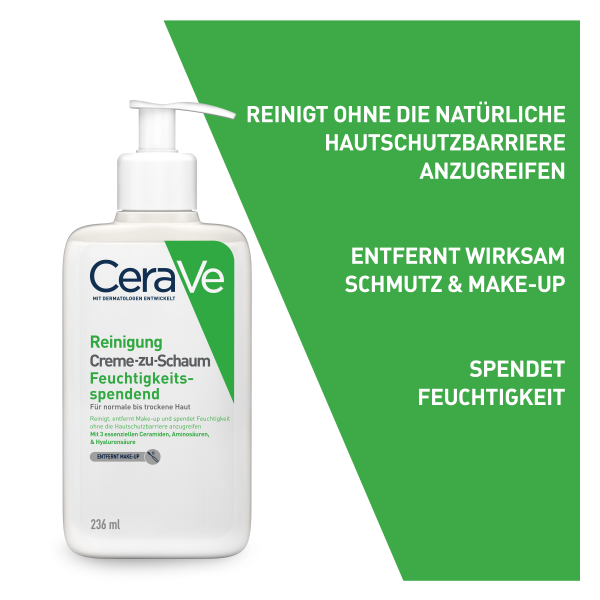 bodyguardapotheke CERAVE Creme-zu-Schaum Reinigung Neuheiten