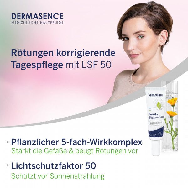 bodyguardapotheke DERMASENCE RosaMin getönte Tagespflege Cr.LSF 50 Räumungsverkauf