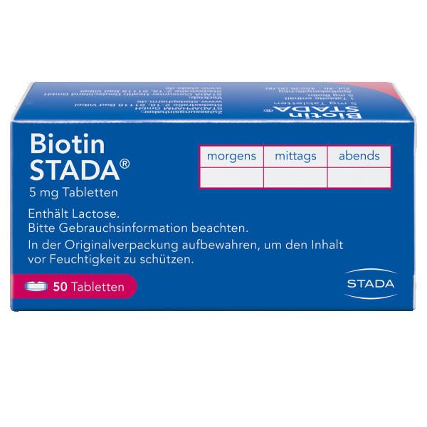 bodyguardapotheke BIOTIN STADA 5 mg Tabletten Kostenlose Rückgabe