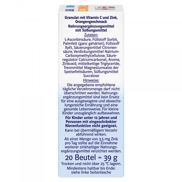 bodyguardapotheke DOPPELHERZ Vitamin C 750 Depot system Pellets Begrenzte Freigabe