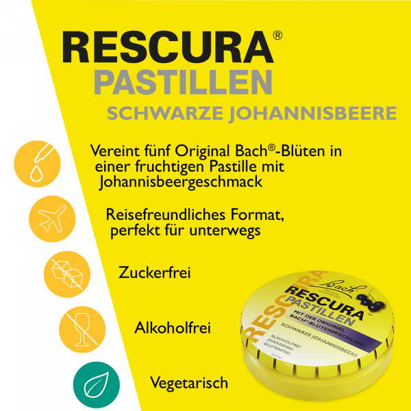 bodyguardapotheke Bach RESCURA® Pastillen Schwarze Johannisbeere 50g im Angebot