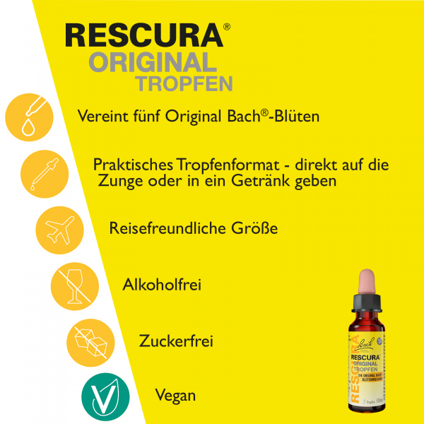 bodyguardapotheke Bach RESCURA® Tropfen alkoholfrei 20ml Sonderangebot