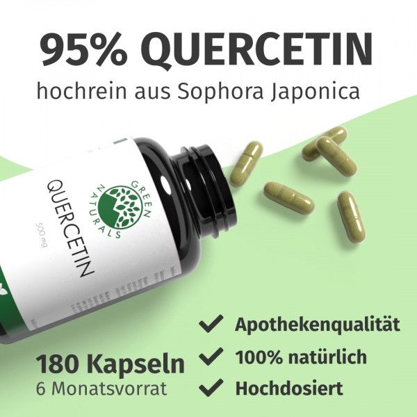 bodyguardapotheke GREEN NATURALS® Quercetin 500 mg hochdosiert vegan Muttertagsangebot