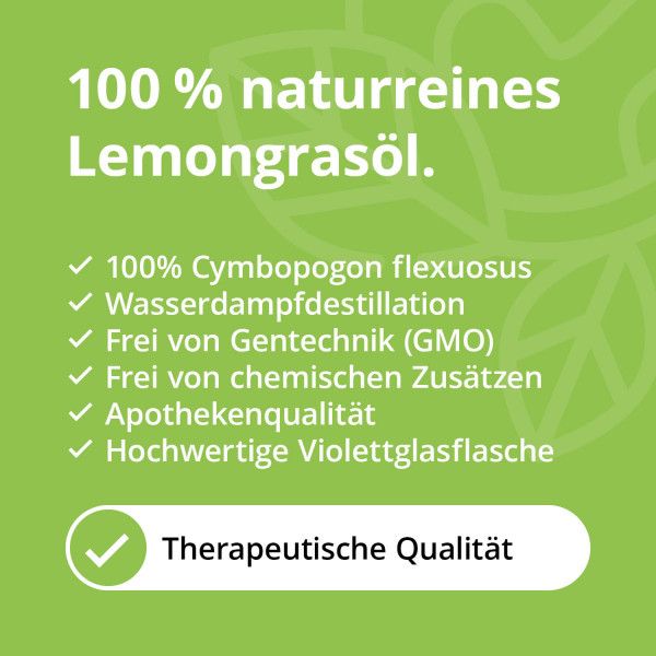 bodyguardapotheke ZITRONENGRAS Lemongras Öl naturrein ätherisch Heißer Verkauf