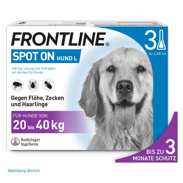 bodyguardapotheke FRONTLINE SPOT-ON gegen Zecken und Flöhe für Hunde L Saisonale Angebote