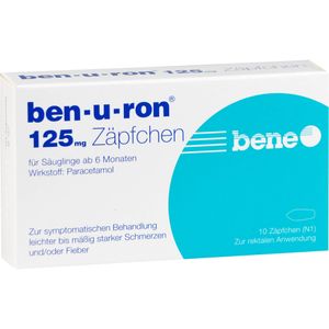 bodyguardapotheke BEN-U-RON 125 mg Zäpfchen Meist gekauft
