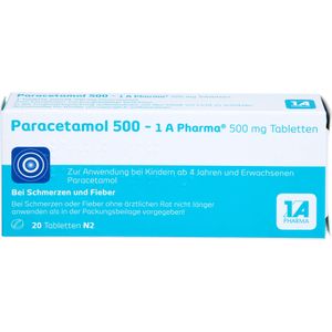 bodyguardapotheke PARACETAMOL 500-1A Pharma Tabletten Meist gekauft