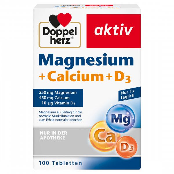bodyguardapotheke DOPPELHERZ Magnesium+Calcium+D3 Tabletten Sonderangebot