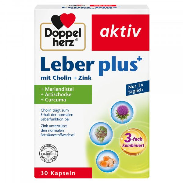 bodyguardapotheke DOPPELHERZ Leber plus mit Cholin+Zink Kapseln Exklusivangebot