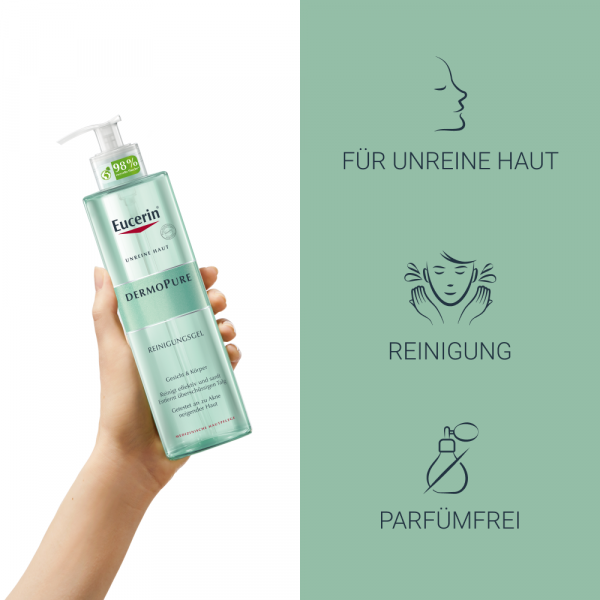 bodyguardapotheke EUCERIN DermoPure Reinigungsgel Fabrik Onlineshop