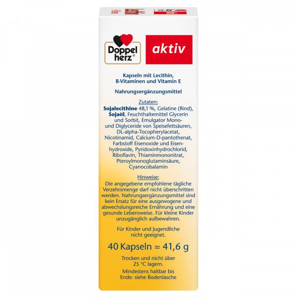 bodyguardapotheke DOPPELHERZ Lecithin+B-Vitamine Kapseln Neuheiten