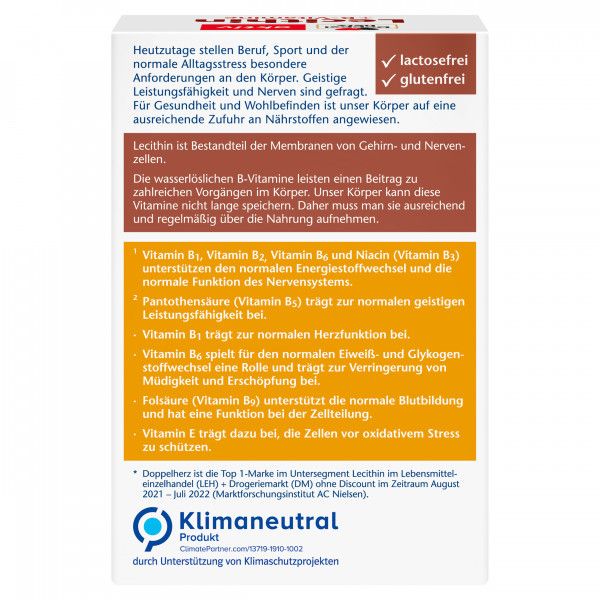 bodyguardapotheke DOPPELHERZ Lecithin+B-Vitamine Kapseln Neuheiten
