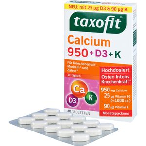 bodyguardapotheke TAXOFIT Calcium 950+D3+K Tabletten Super Sparpreis