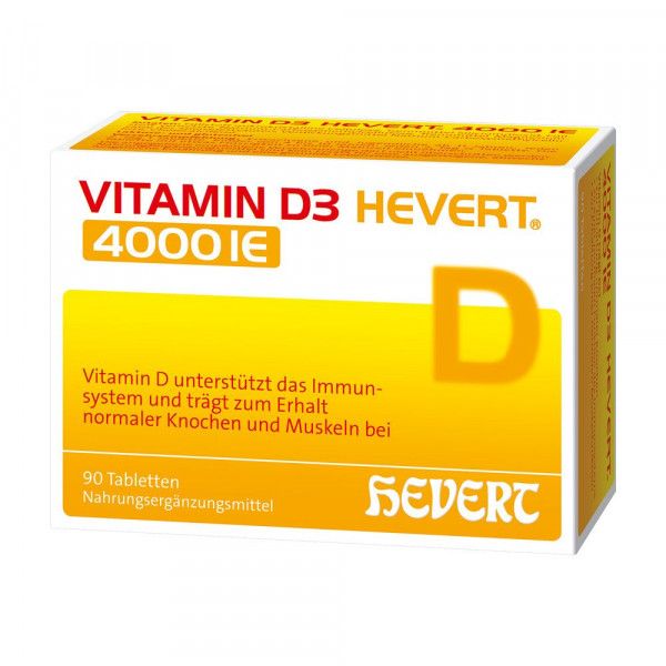 bodyguardapotheke VITAMIN D3 HEVERT 4.000 I.E. Tabletten Kostenloser Versand