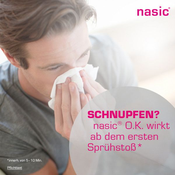 bodyguardapotheke NASIC o.K. Nasenspray ohne Konservierungsstoffe schleimhautabschwellendes & wundheilungsförderndes Schnupfenspray Online Outlet