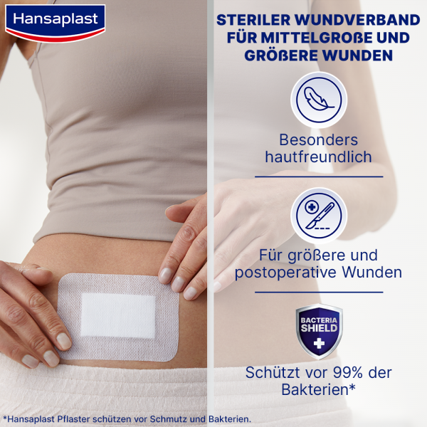bodyguardapotheke HANSAPLAST Sensitive Wundverband steril 8x10 cm Discount Store für neue Produkte