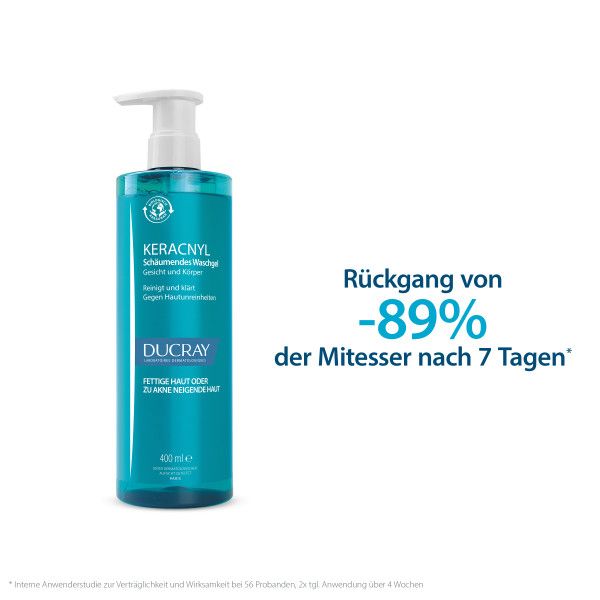 bodyguardapotheke Ducray KERACNYL Waschgel - Reinigung bei unreiner Haut und Akne 50% Rabatt für begrenzte Zeit