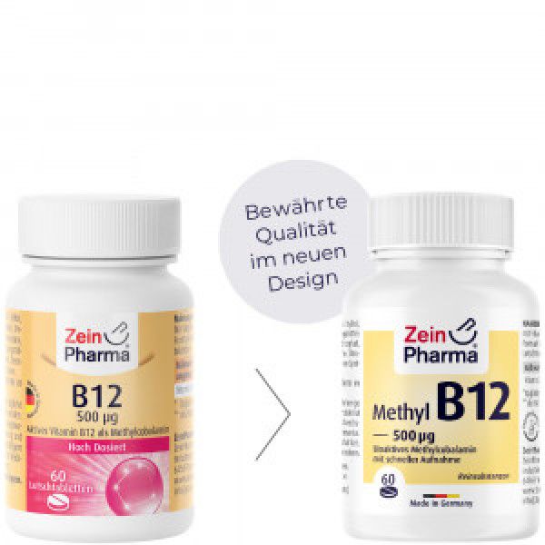 bodyguardapotheke VITAMIN B12 500 μg Methylcobalamin Lutschtabletten Kostenloser Versand