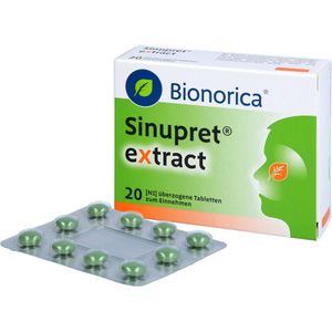 bodyguardapotheke SINUPRET extract überzogene Tabletten bei akuten unkomplizierten Entzündungen der Nasennebenhöhlen Jubiläumsangebot