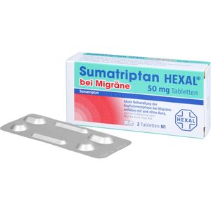 bodyguardapotheke SUMATRIPTAN HEXAL bei Migräne 50 mg Tabletten Blitzangebot