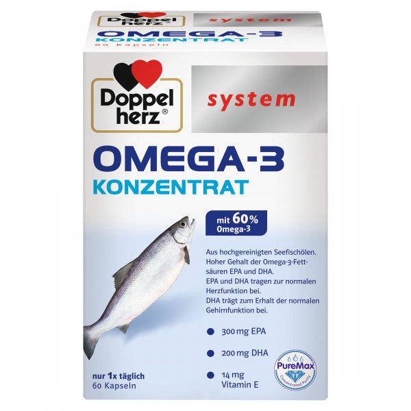 bodyguardapotheke DOPPELHERZ Omega-3 Konzentrat system Kapseln Discount Store für neue Produkte