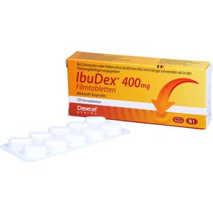 bodyguardapotheke IBUDEX 400 mg Ibuprofen Filmtabletten Discount Store für neue Produkte